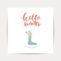 Greeting Card with christmas toys Royalty Free Stock Photo