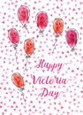 Greeting card of the Cinco de Victoria Day