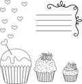 Greeting card cupcakes