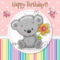 Greeting card Cute Teddy Bear