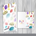 Greeting Card Design, Template Royalty Free Stock Photo