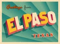 Greetings from El Paso, Texas, USA - Wish you were here!