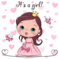 Greeting Card fairy tale Princess Royalty Free Stock Photo