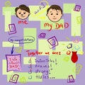 Greeting card on Father's Day