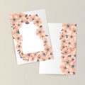 Greeting card with flowers