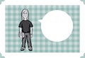 Greeting card with with geek programmer