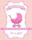 Greeting card for a girl on Baby Shower