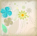 Greeting card gloral background vector Royalty Free Stock Photo