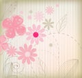 Greeting card gloral background vector Royalty Free Stock Photo