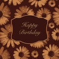 Greeting card for Happy Birthday