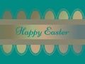 greeting card happy easter, eggs lettering with gradient Royalty Free Stock Photo