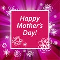 Greeting card happy mother`s day
