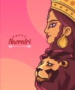 Greeting card - Happy Navratra festival of India