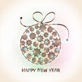 Greeting card for Happy New Year 2015 celebration. Royalty Free Stock Photo