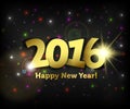 Greeting card 2016 Happy New Year Royalty Free Stock Photo