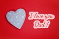 Greeting card - i love you dad