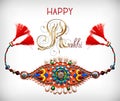 Greeting card for indian festive sisters and