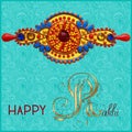 Greeting card for indian festive sisters and