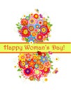 Greeting card for international Womans Day