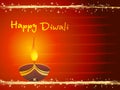 Greeting card for isolated diwali card