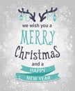 Greeting Card. Merry Christmas lettering