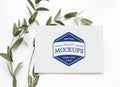 Greeting card mockup design space Royalty Free Stock Photo