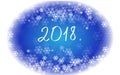 Greeting card for New Year 2018 Royalty Free Stock Photo