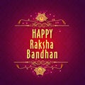 Greeting card for Raksha Bandhan celebration. Royalty Free Stock Photo