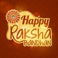 Greeting card for Raksha Bandhan celebration. Royalty Free Stock Photo