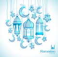 Greeting Card Ramadan Kareem Royalty Free Stock Photo