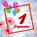 Greeting card by September 1