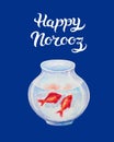 Greeting Card template Happy Norooz Persian New Year