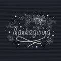 Greeting card for Thanksgiving Day celebration. Royalty Free Stock Photo