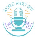 Greeting card World Radio Day