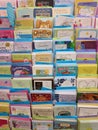 Greeting cards display Royalty Free Stock Photo