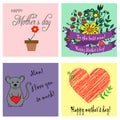 Greeting cards for mother's day.