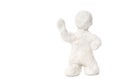 Greeting cards white clay man