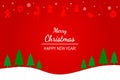 Greeting christmas card. stylized forest. New Year holidays concept Royalty Free Stock Photo