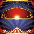 Greeting circus flyer Royalty Free Stock Photo