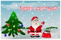 Greeting cristmas celebration card