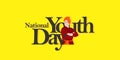 Greeting Design for National Youth Day, also known as Vivekananda Jayanti. Swami Vivekananda.