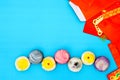 Greeting Happy Chinese New Year background concept - Egg yolk sh