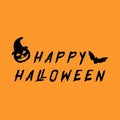 greeting happy halloween simple vector iamge