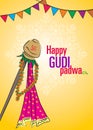 Greeting Padwa Greeting Lunar Day