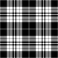 Greeting plaid background texture, patterned textile fabric vector. Layered pattern check seamless tartan in gray and black colors