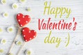 Greeting Valentine card. Postcard Happy Valentine`s Day for mailing, blog posting, printing and promotions. Cover Royalty Free Stock Photo