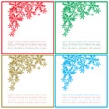 Greetings Christmas square cards