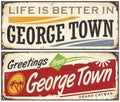 Greetings from George Town Royalty Free Stock Photo