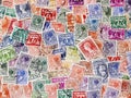 Stamps of Netherlands Royalty Free Stock Photo