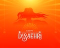 Greetng card design for dussehra festival